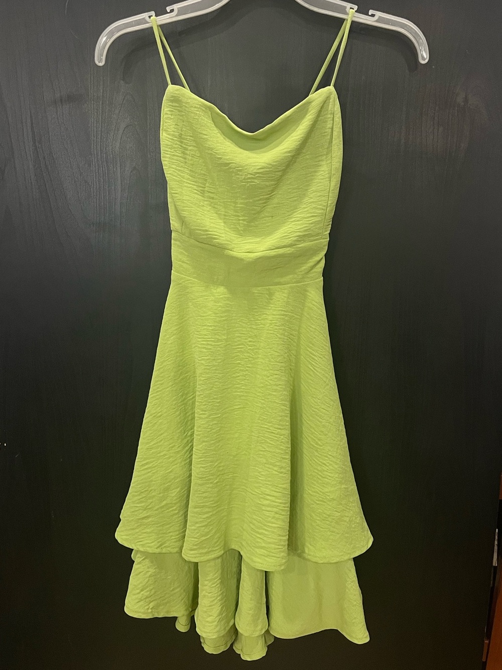 COLORI Elegant Green Sleeveless & Backless Dress (Size M)